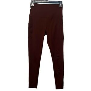 Shoactive active leggings chocolate brown women’s size small